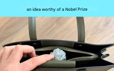 I’ve been wearing a ball of aluminum foil in my bag for years; I saw it at a friend’s house – an idea worthy of a Nobel Prize