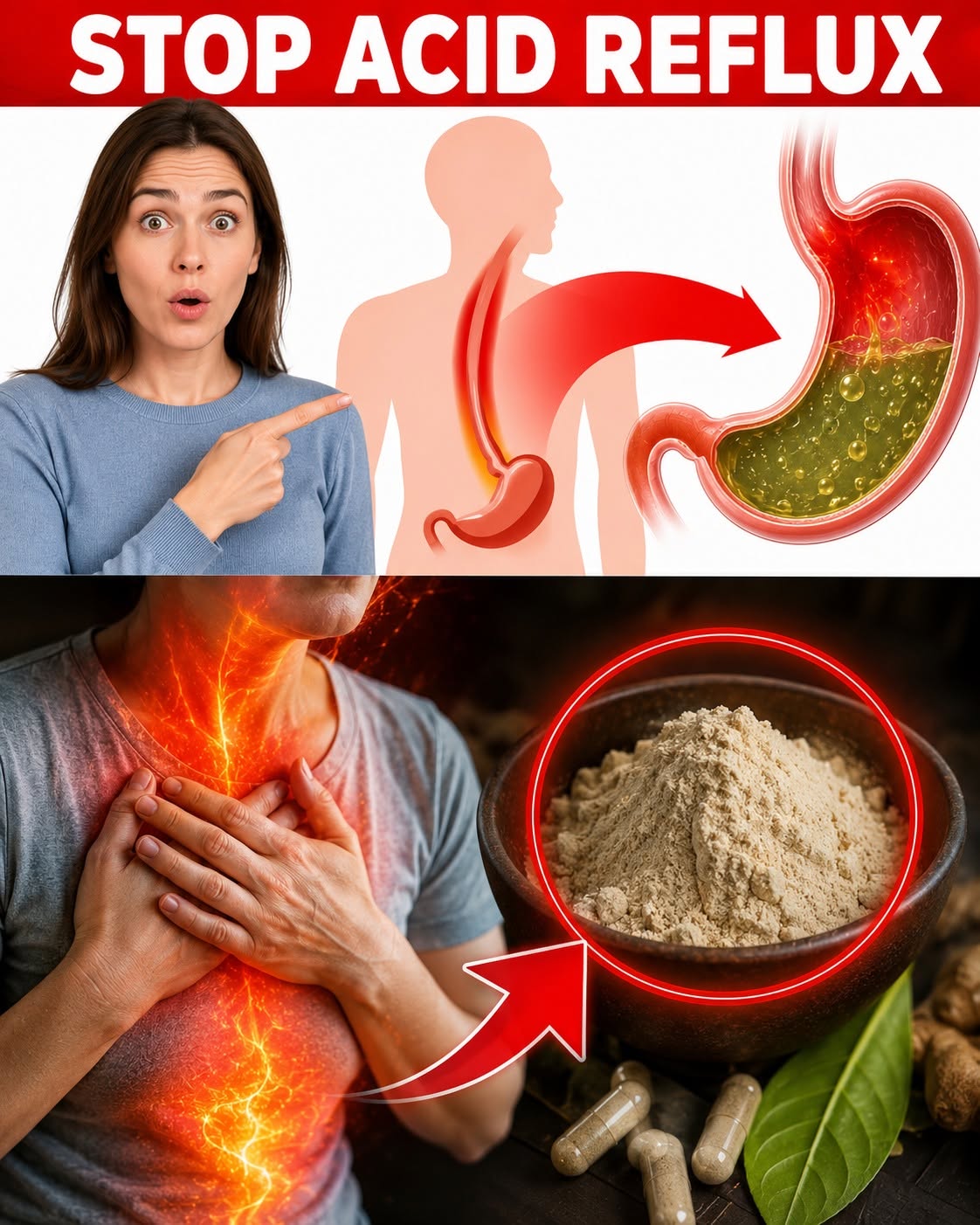 How to STOP Acid Reflux Instantly Details in first comment👇