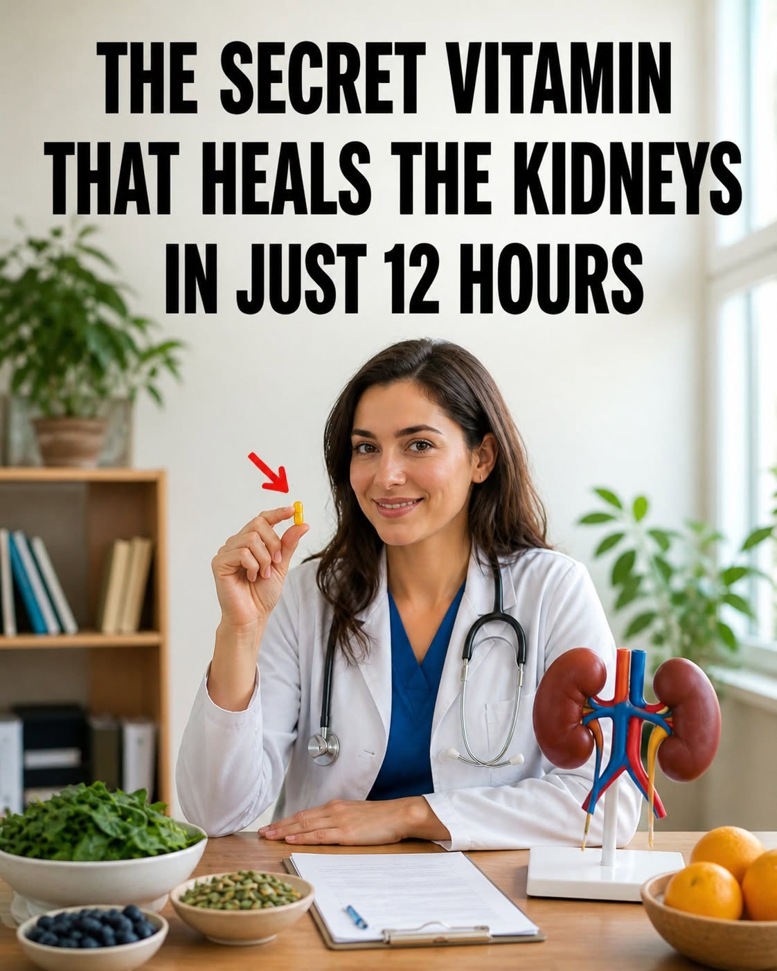 The 3 best vitamins that help stop proteinuria and heal the kidneys.