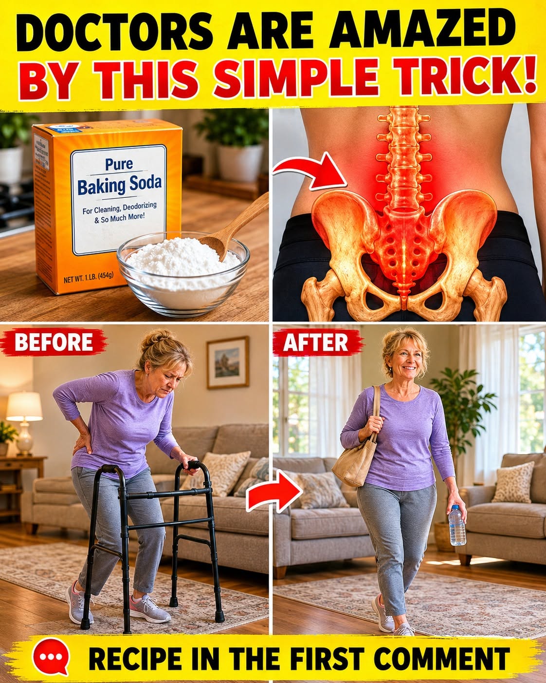SENIORS, Use BAKING SODIUM THIS WAY and Watch 13 Health Problems Disappear!