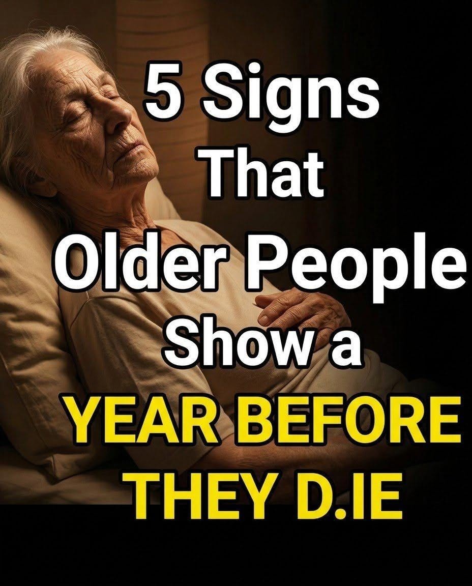 5 signs that an elderly person may be in their last year of life. Subtle wa:rnings you shouldn’t ignore! Check 1st comment