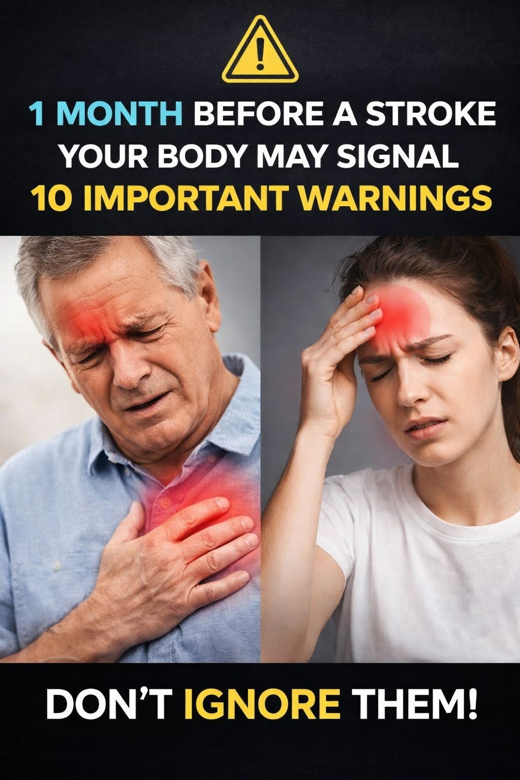 A Month Before a Stroke, Your Body May Send Warning Signs: 10 Symptoms You Shouldn’t Ignore